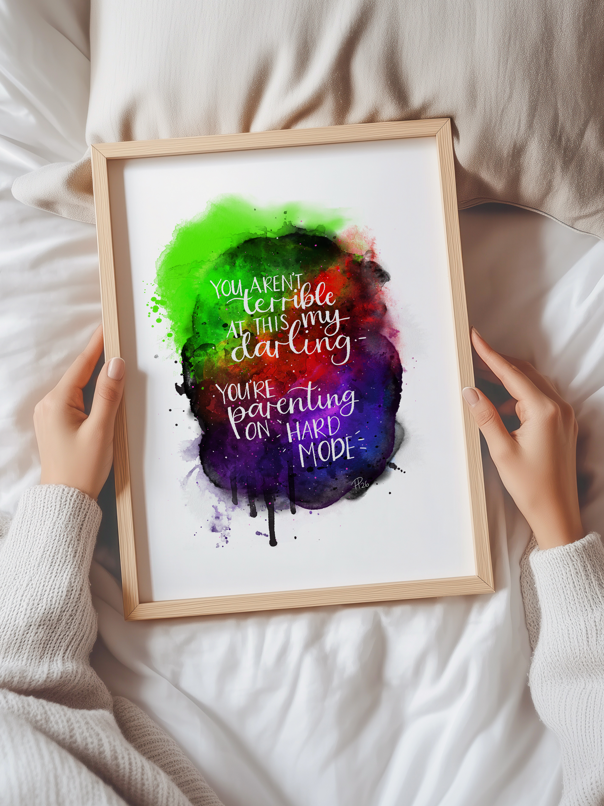 "Hard Mode" - Rainbow Galaxy Print