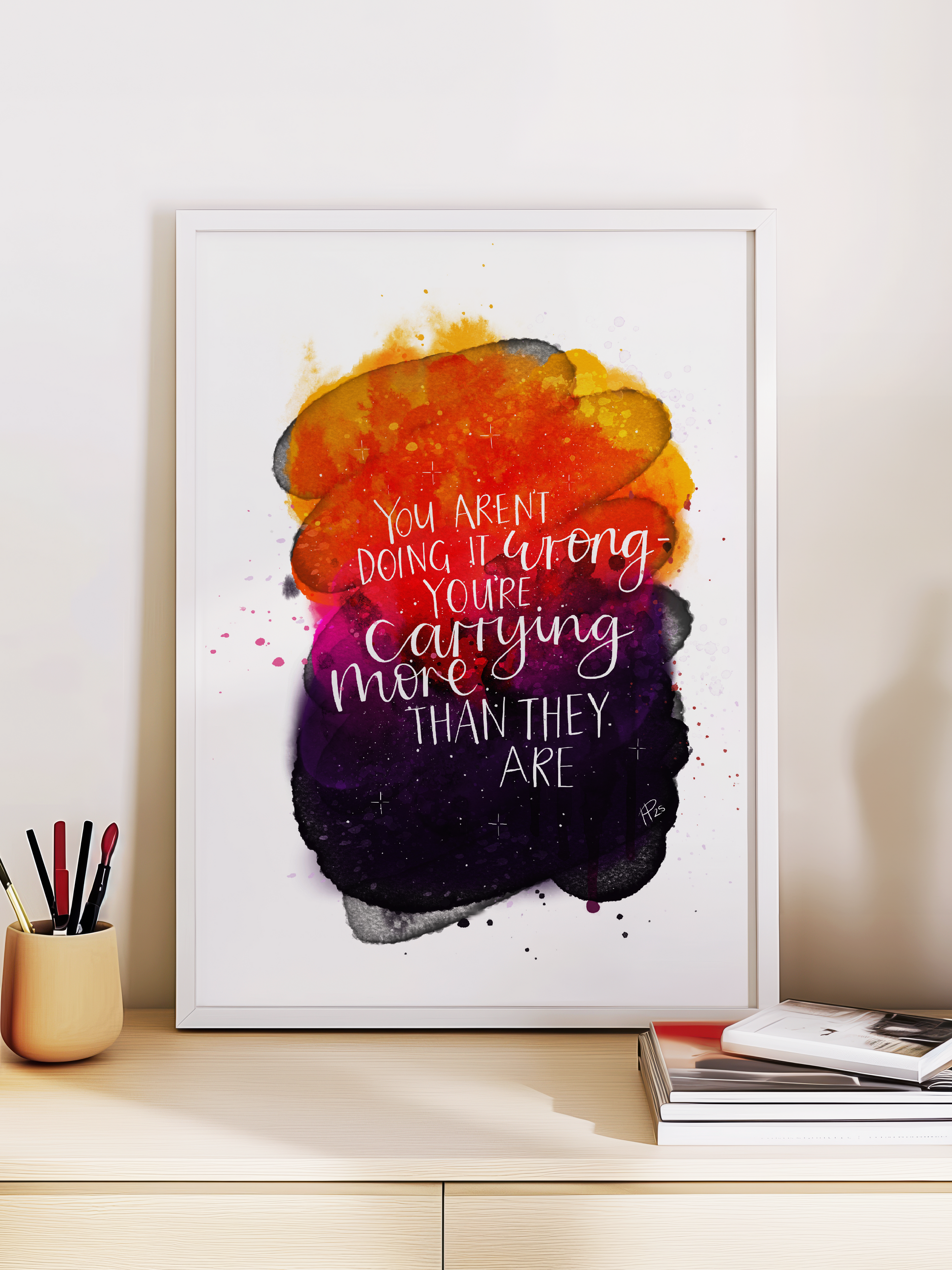 You Aren't Doing It Wrong - Affirmation Galaxy Print