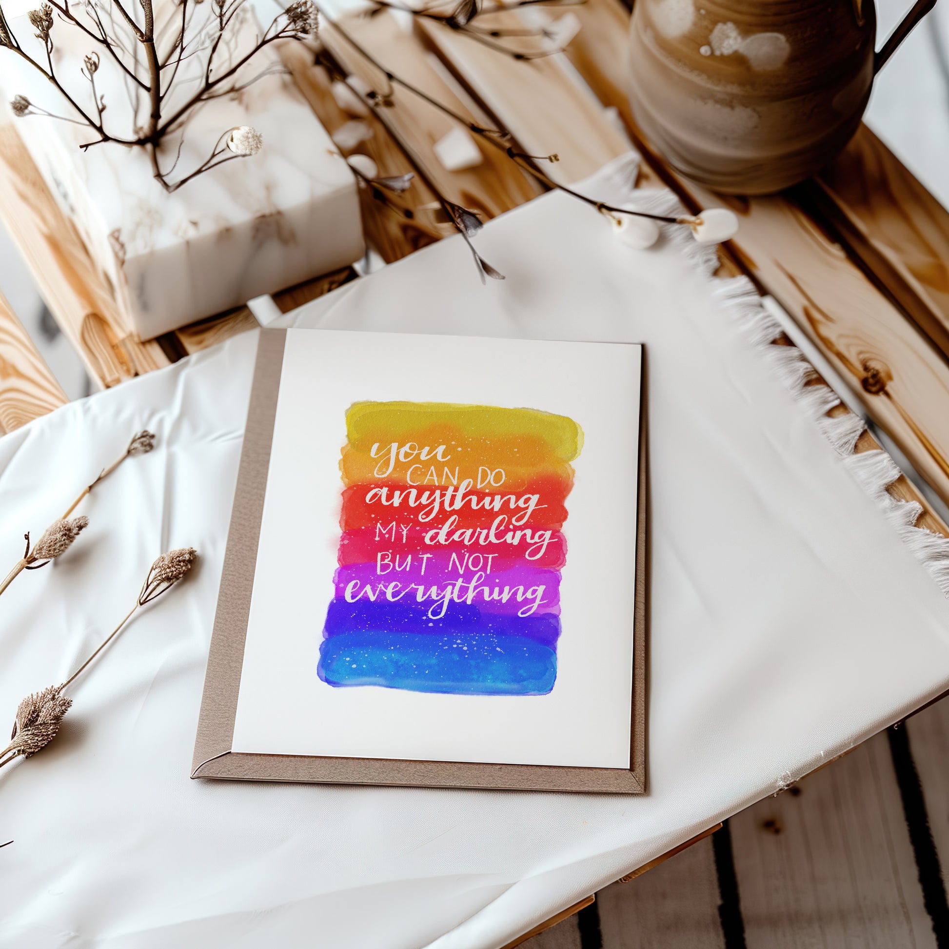 "You Can Do Anything" Galaxy Print