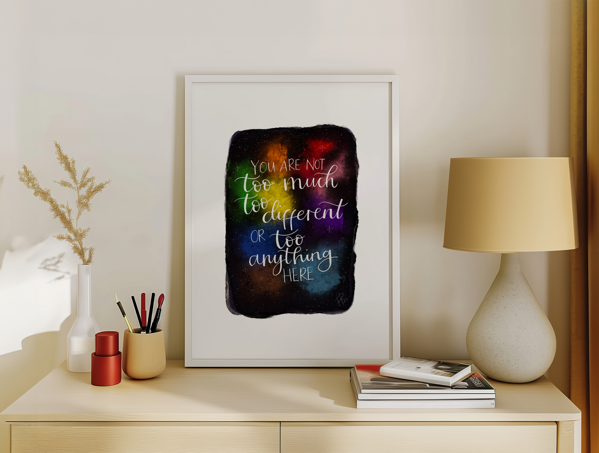 "Not Too Anything Here" - Galaxy Print