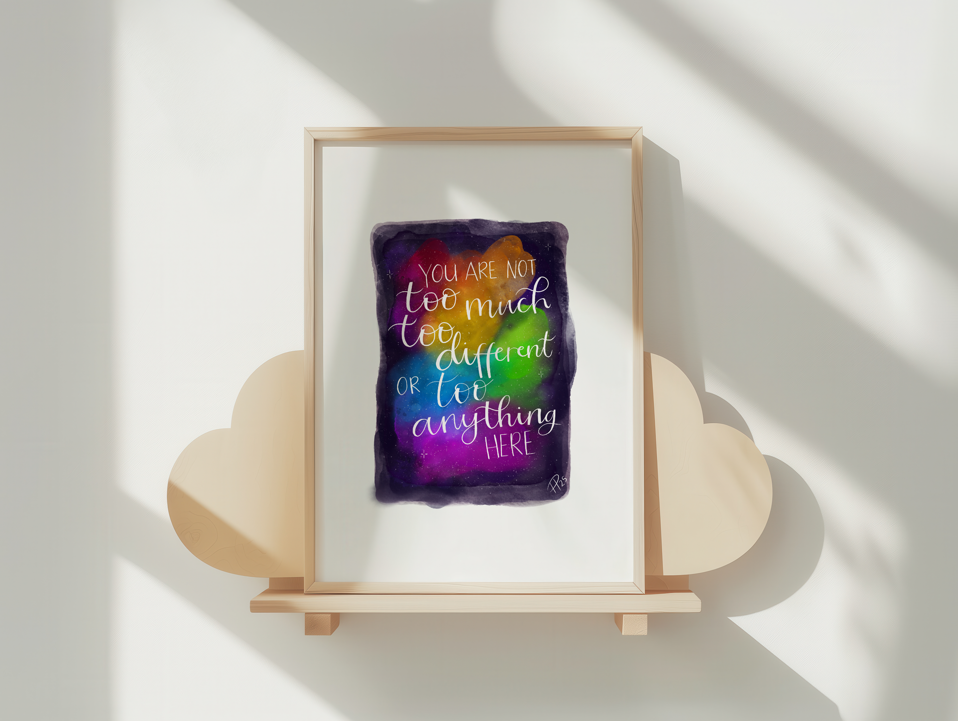 "Not too anything here" Galaxy Print