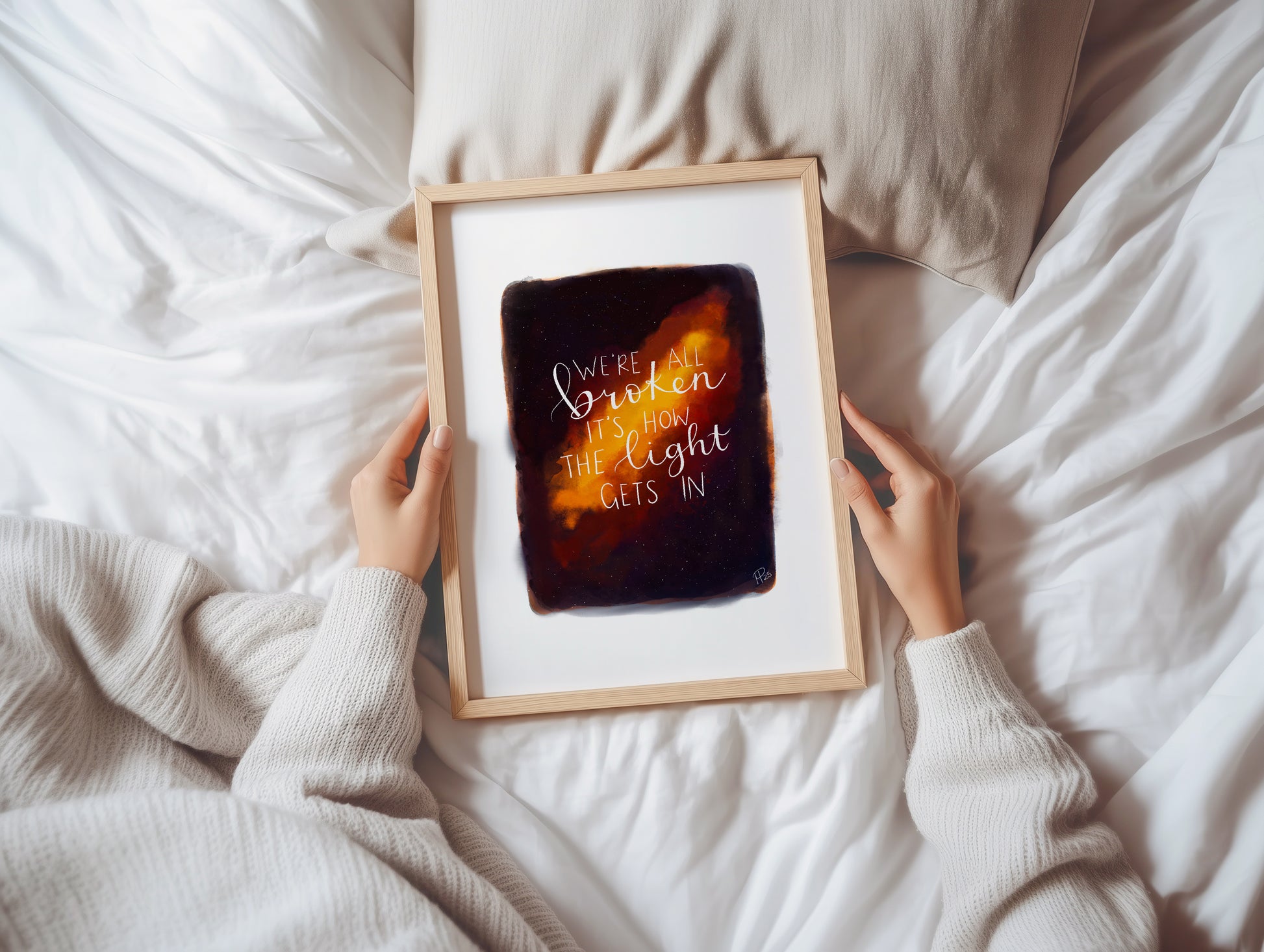 "We're All Broken" Galaxy Print