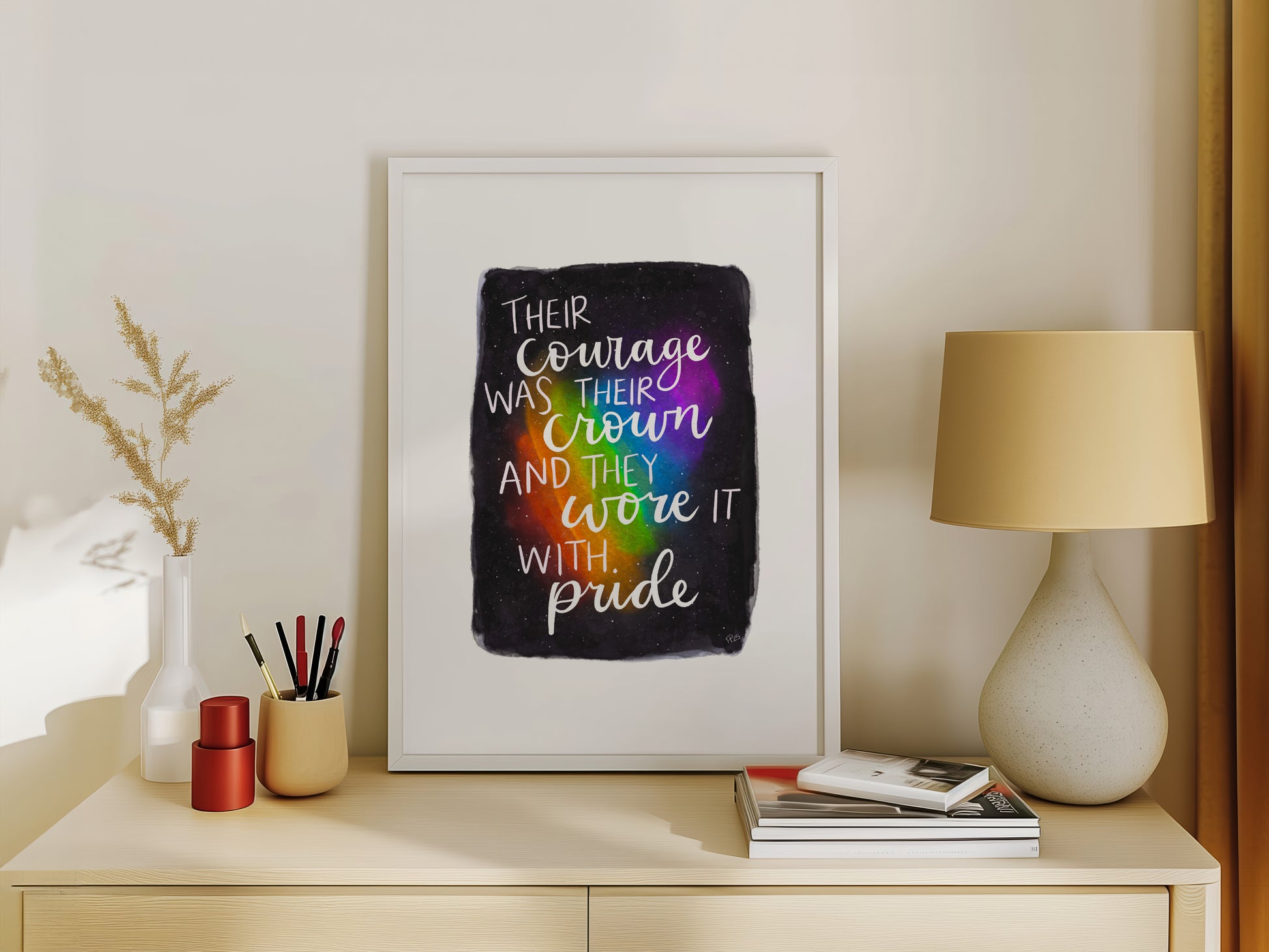"Their Courage Was Their Crown" - Galaxy Print