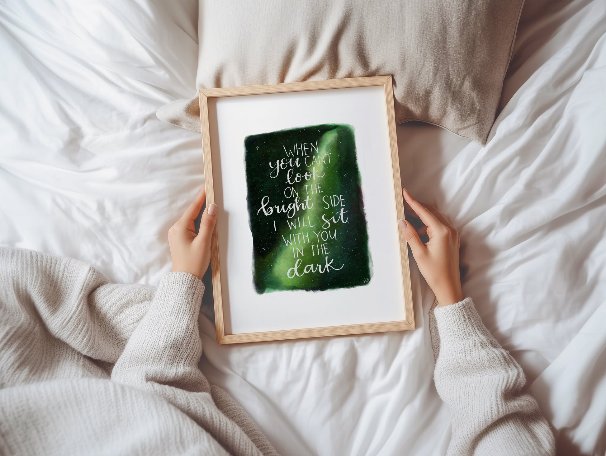 "When You Can’t Look on the Bright Side" - Galaxy Print