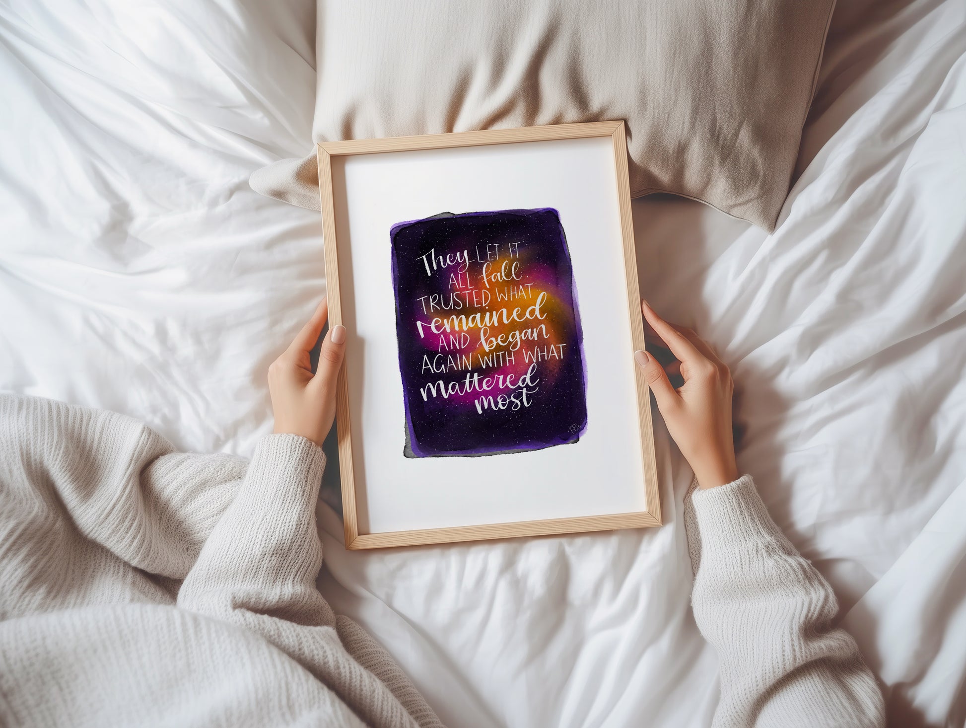 "They Let It All Fall" - Galaxy Print