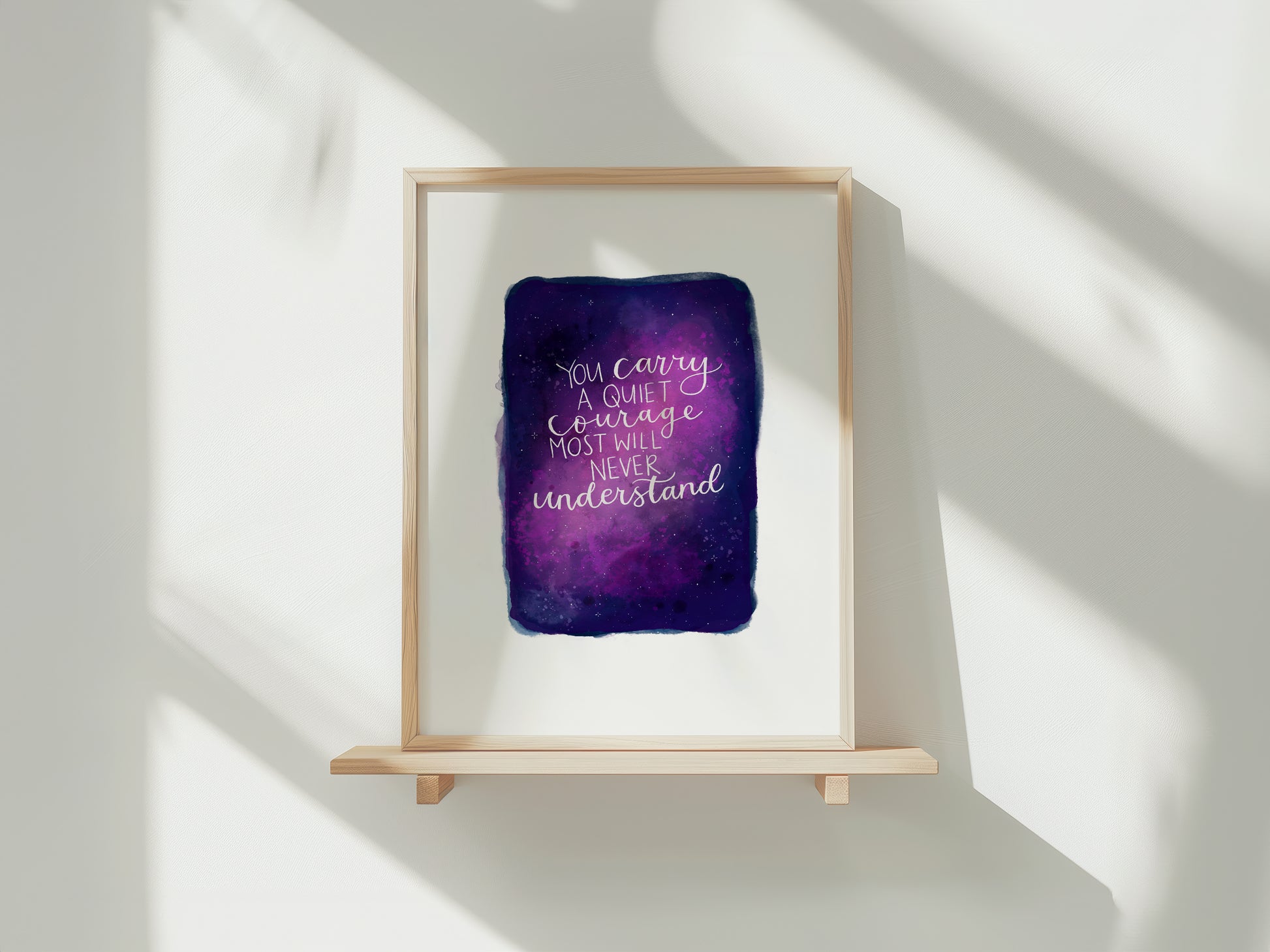 "Quiet Courage" - Galaxy Print