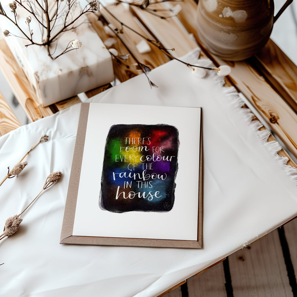 "Rainbow House" - Galaxy Print