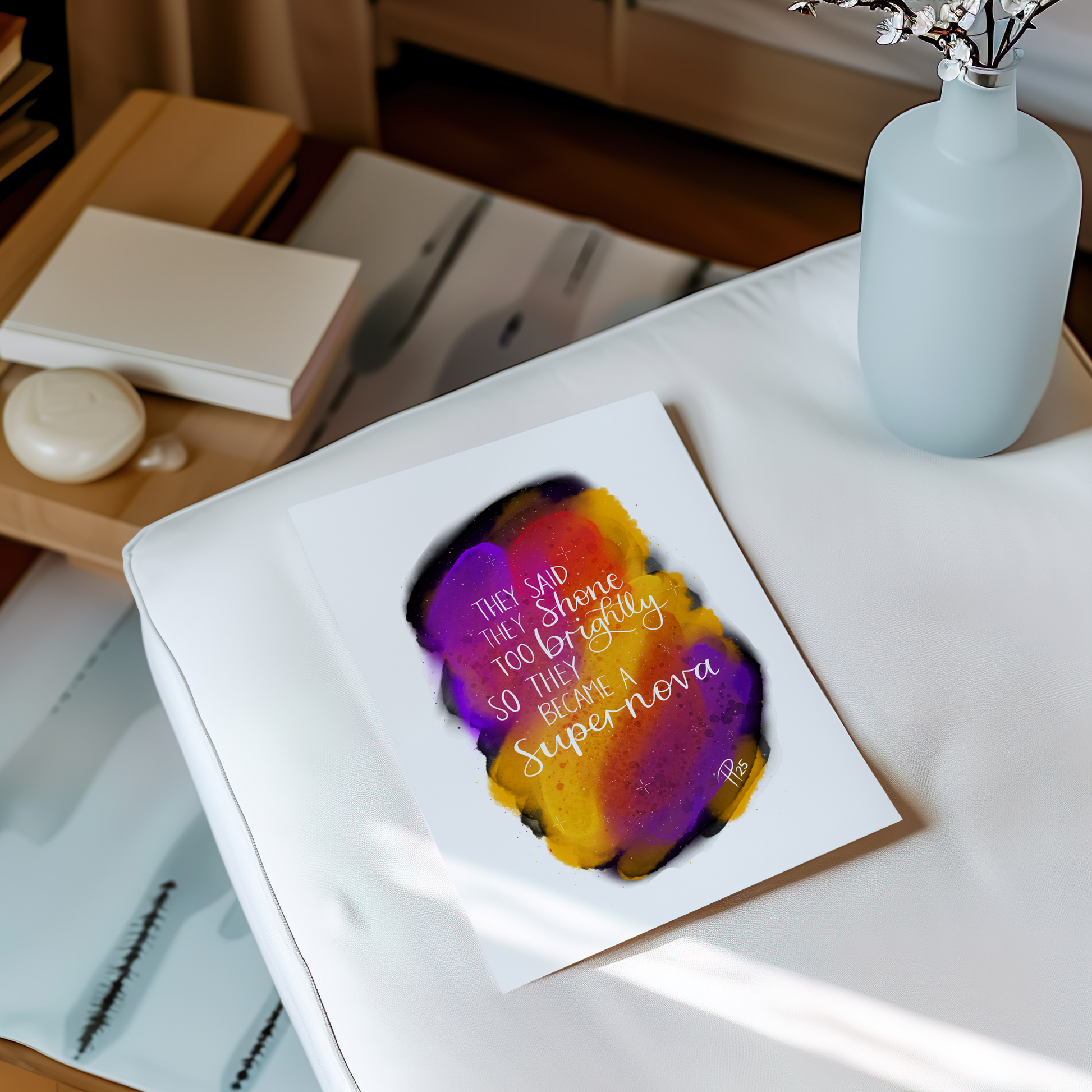 "They became a supernova" Galaxy Print