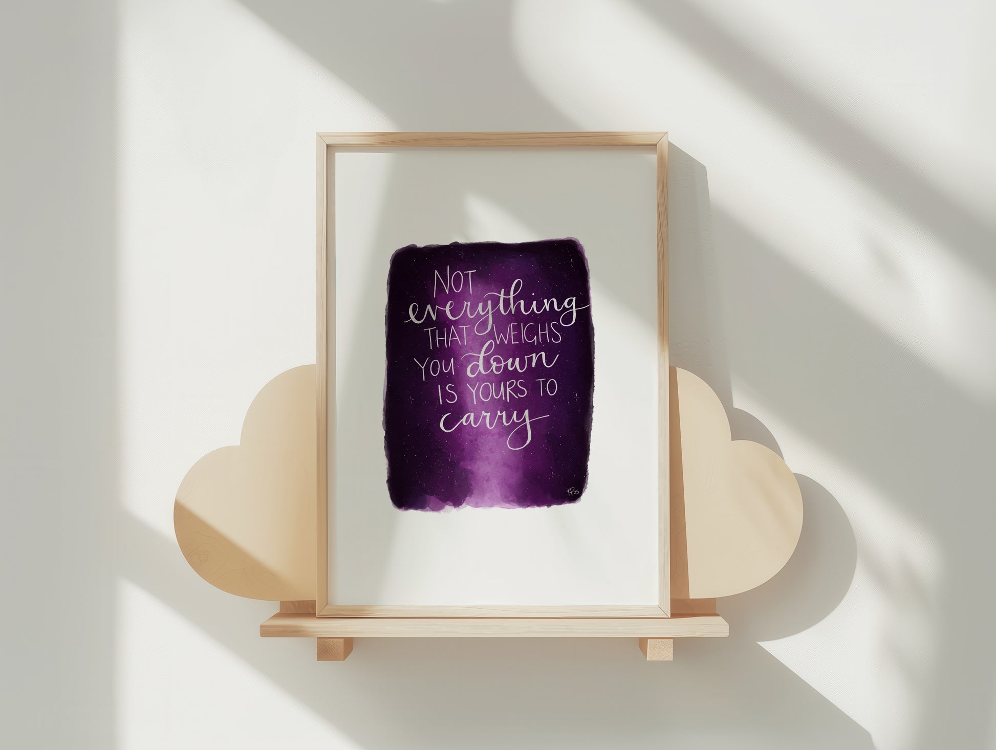 "Not Everything Is Yours to Carry" Galaxy Print